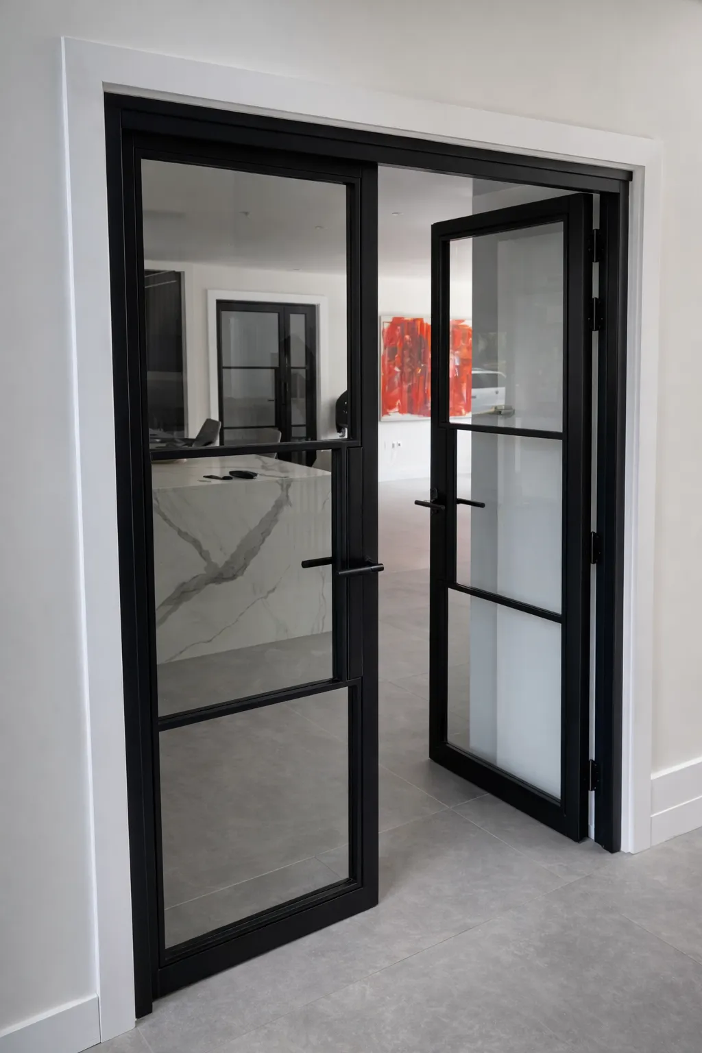 Industrial-style timber door set (5)