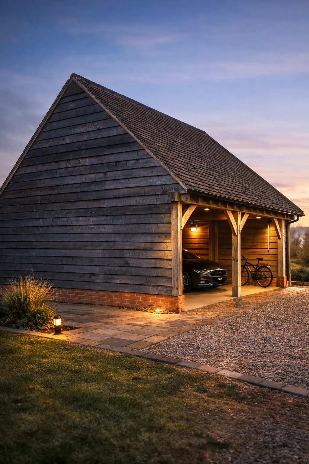 Oak frame garage (3)