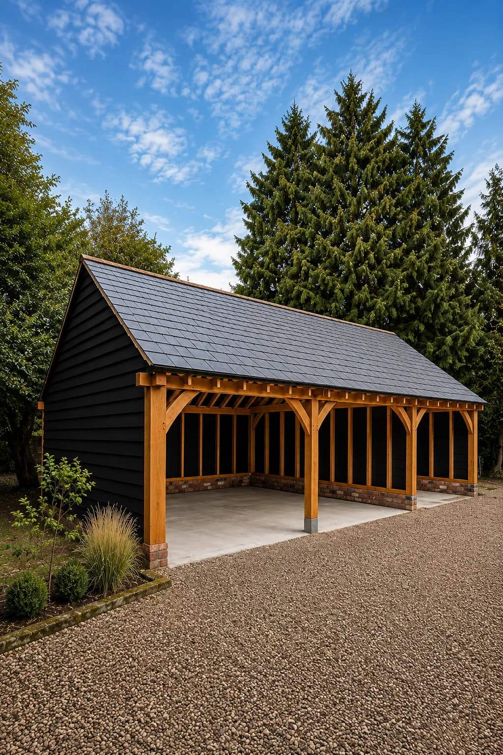 Oak frame garage (6)