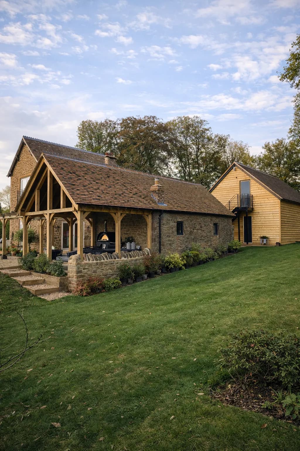 Oak frame orangery (5)