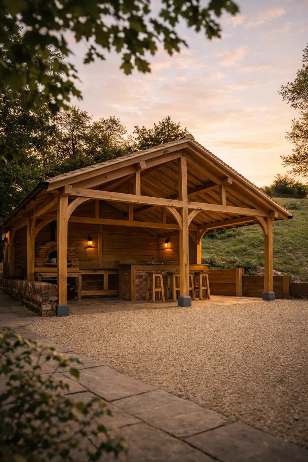 Oak frame orangery (6)