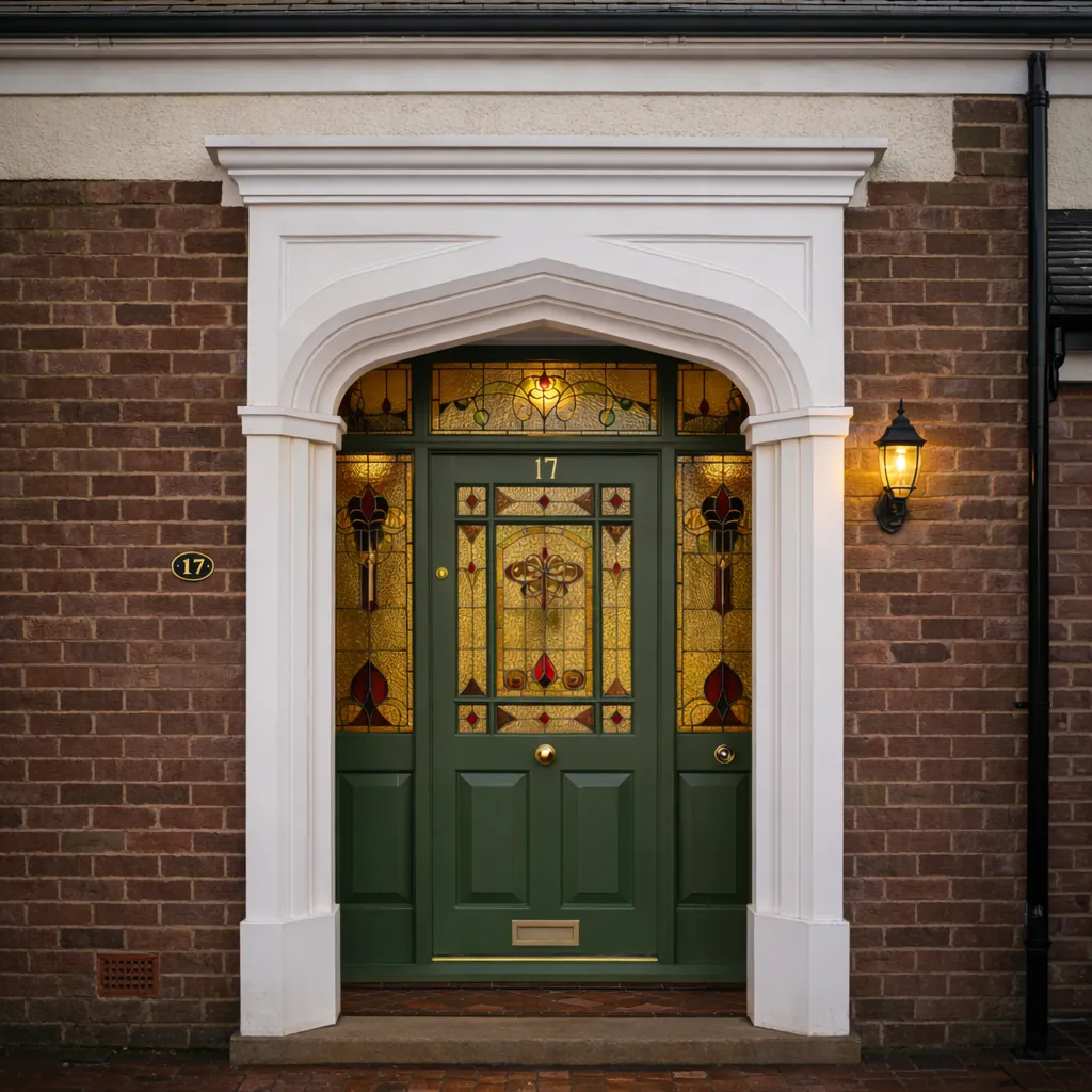 Bespoke period timber front door (3)