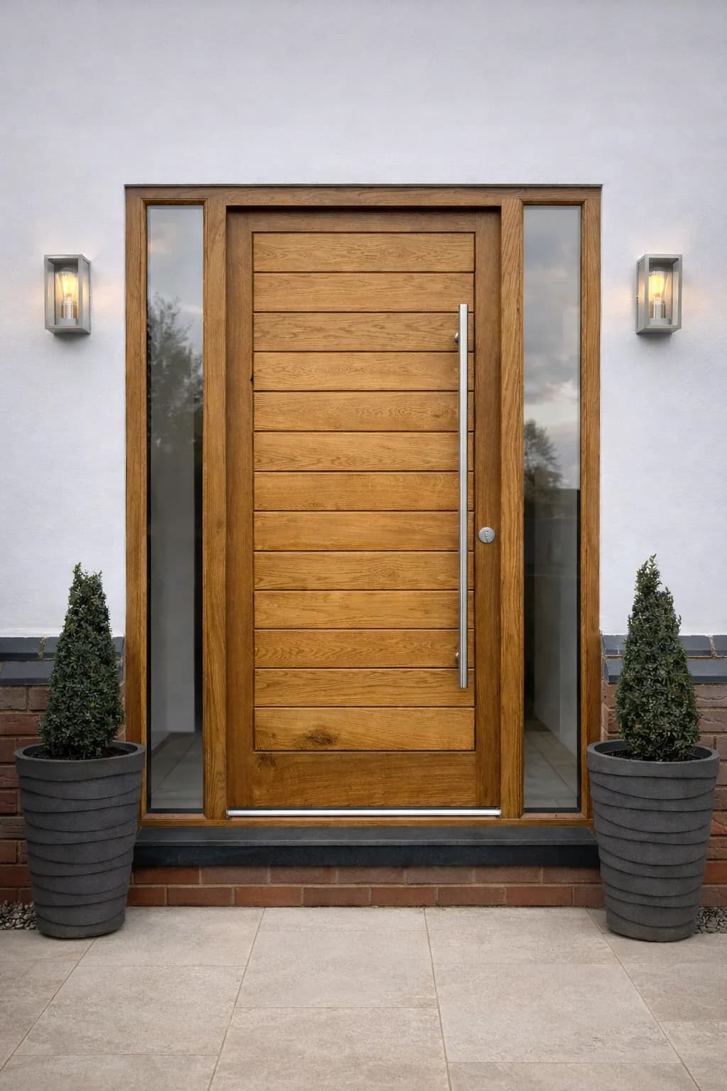 Contemporary timber pivot door (5)