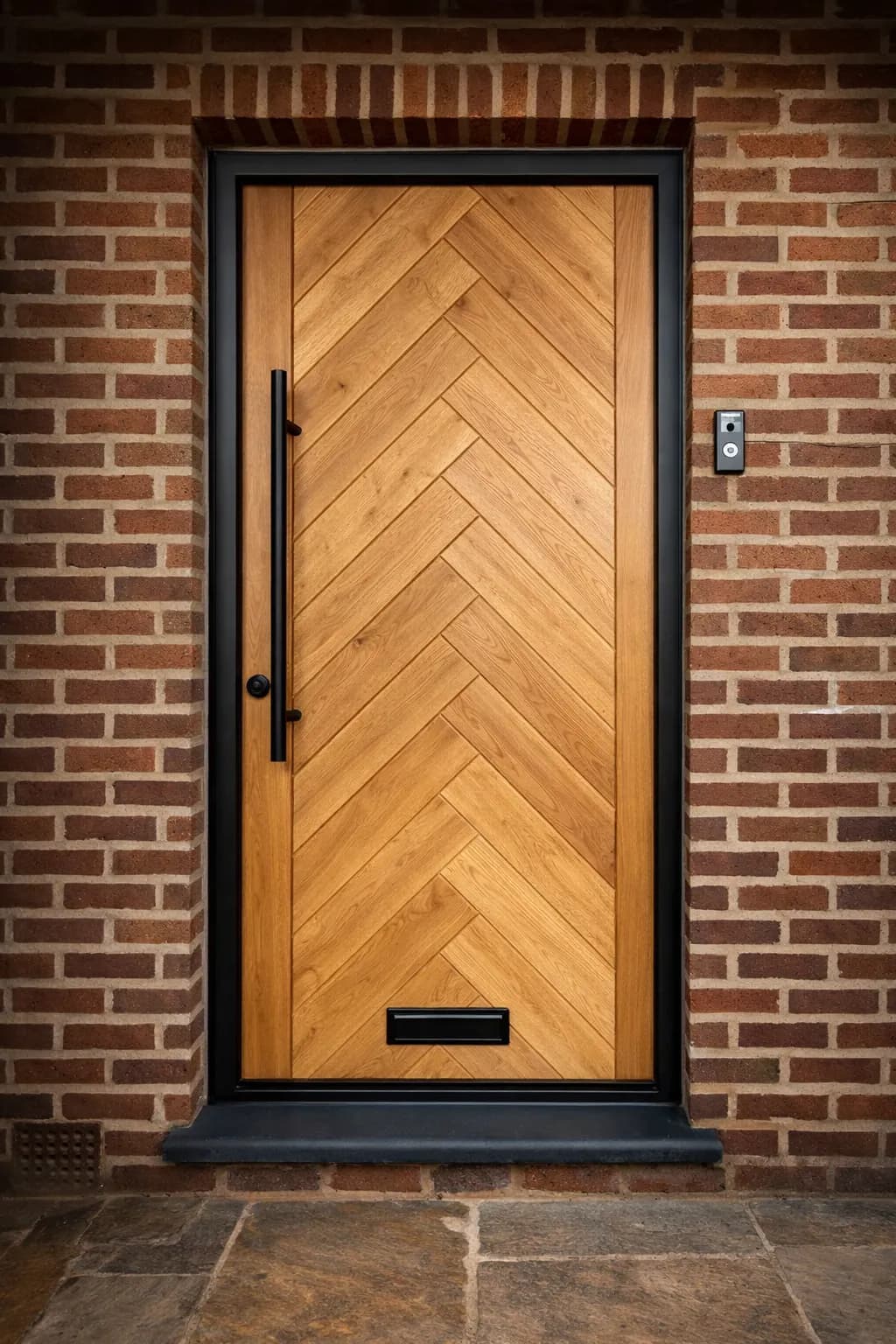 Contemporary timber pivot door (6)