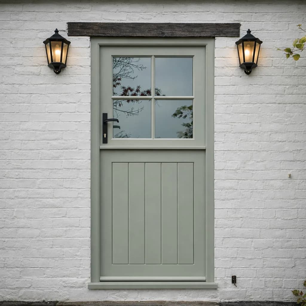 Split stable door in cottage or farmhouse setting