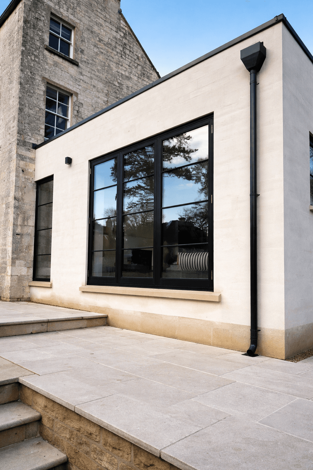 Traditional timber casement window in a rural property