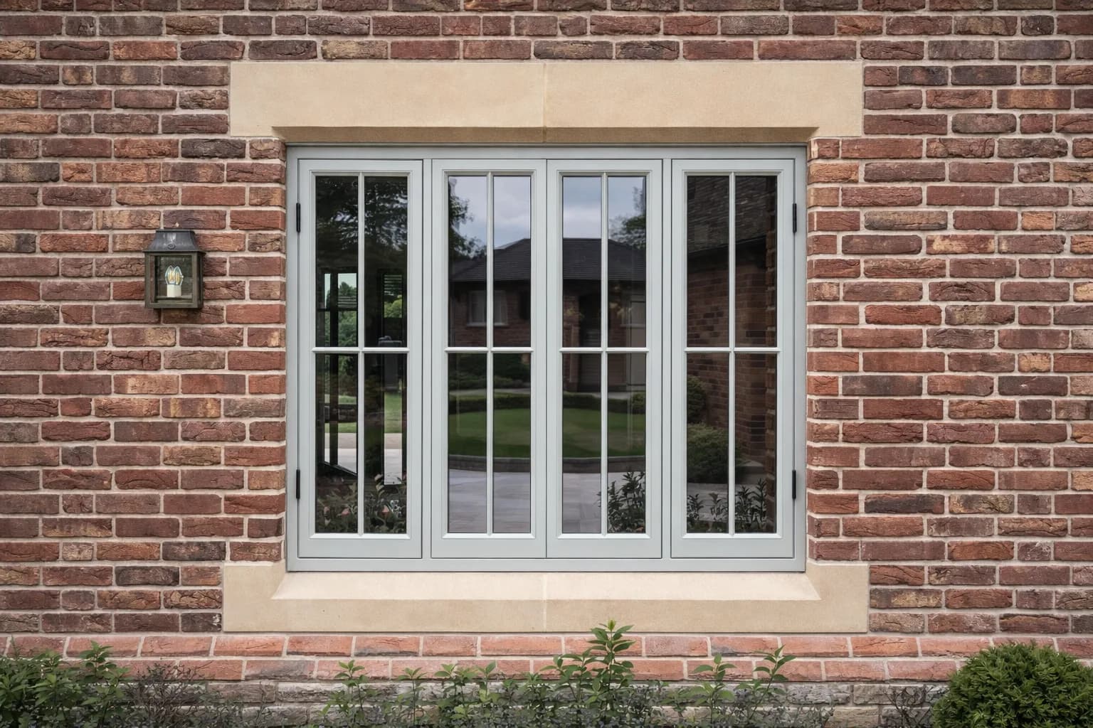 Flush timber casement window in a Victorian property